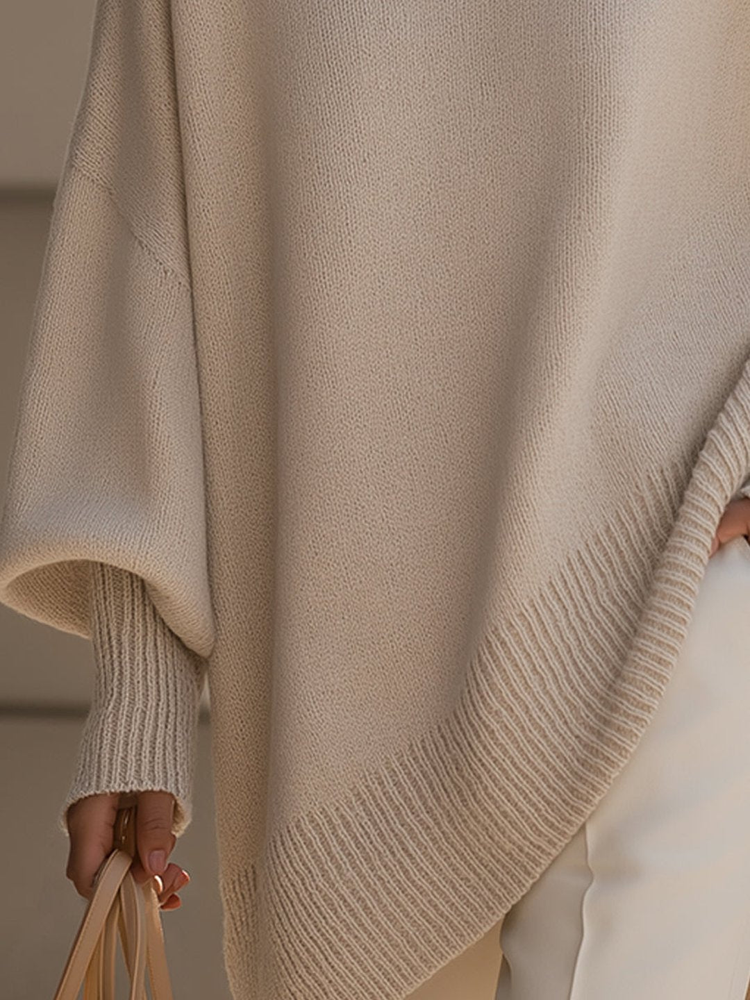 Rosalba | Oversized Draped Wide-Neck Sweater