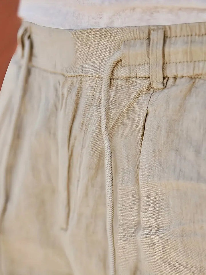 Otis | Wide Linen Drawstring Pants