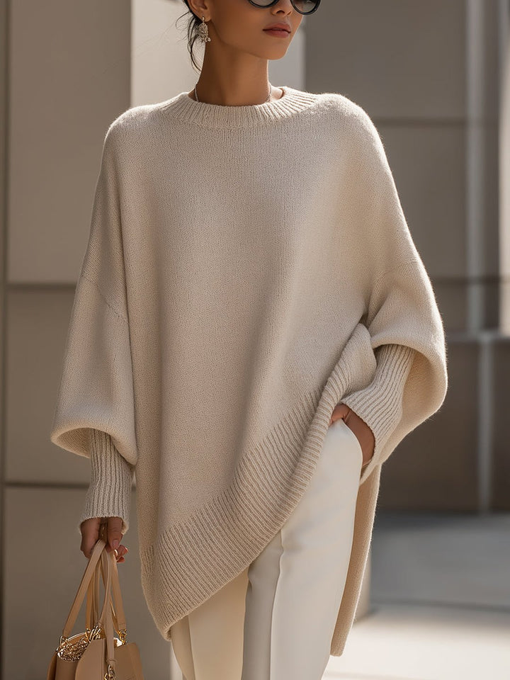 Rosalba | Oversized Draped Wide-Neck Sweater