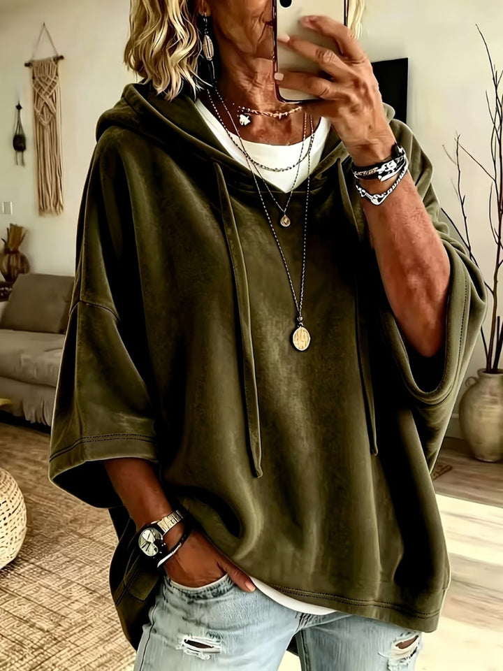 Olympia | Luxe Velvet Oversized Hoodie