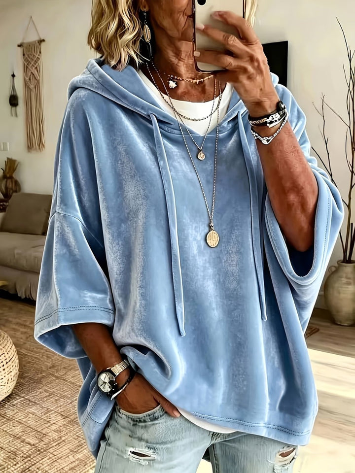 Olympia | Luxe Velvet Oversized Hoodie