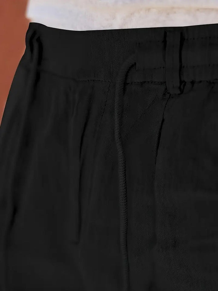 Otis | Wide Linen Drawstring Pants