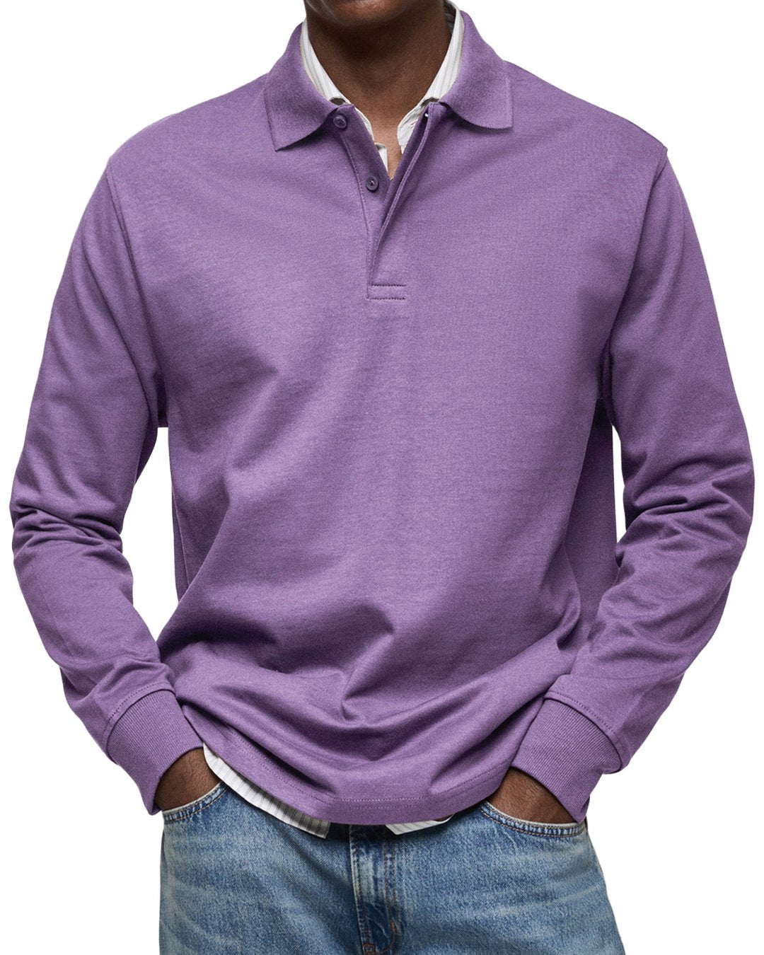 Grant | Luxury Long Sleeve Polo Shirt
