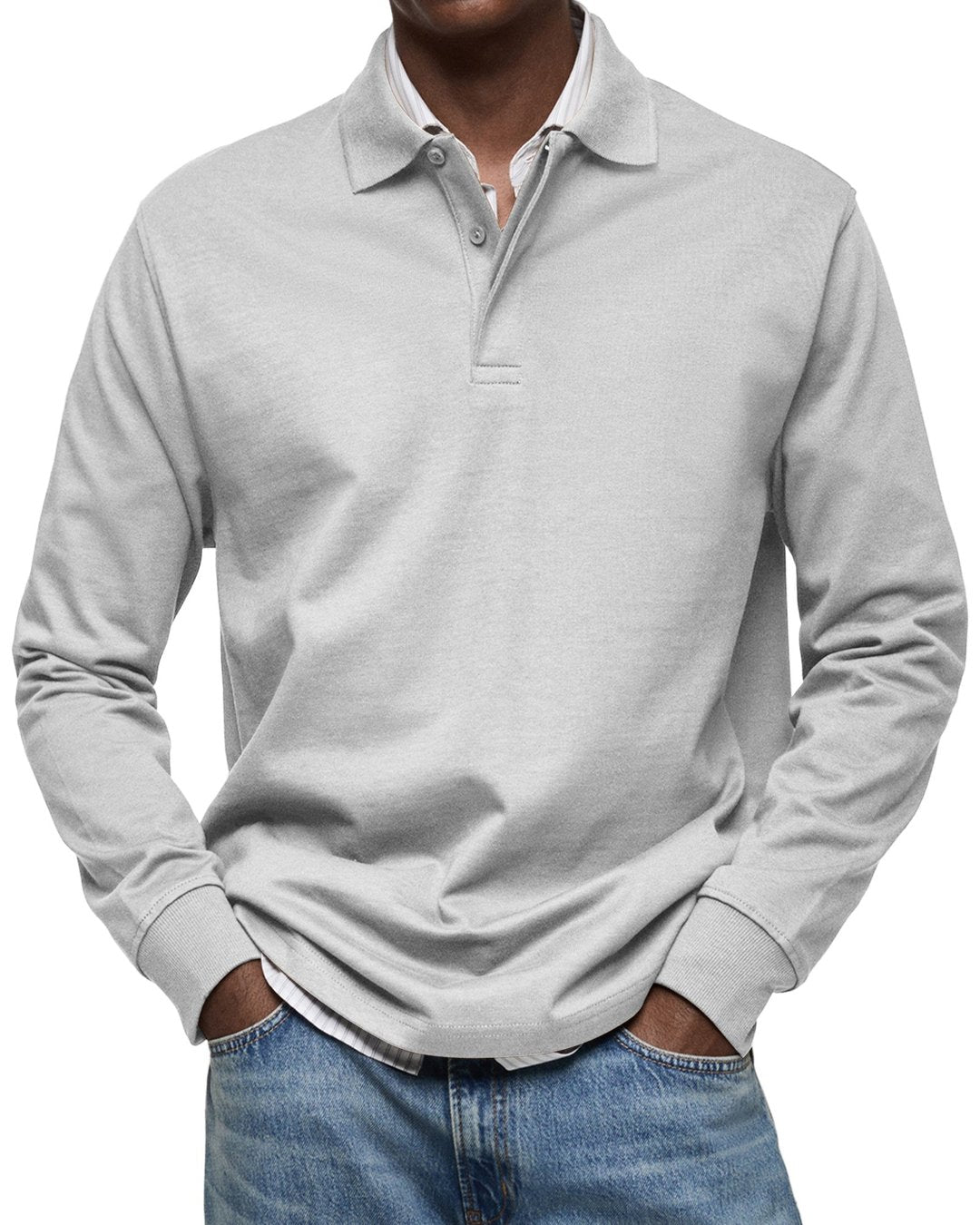 Grant | Luxury Long Sleeve Polo Shirt