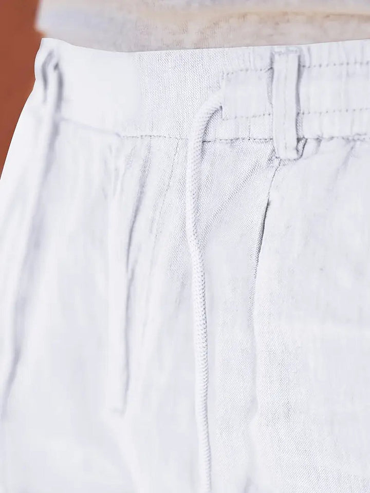 Otis | Wide Linen Drawstring Pants