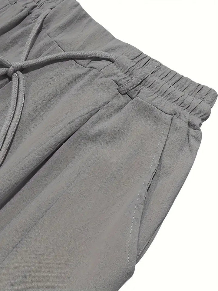 Otis | Wide Linen Drawstring Pants
