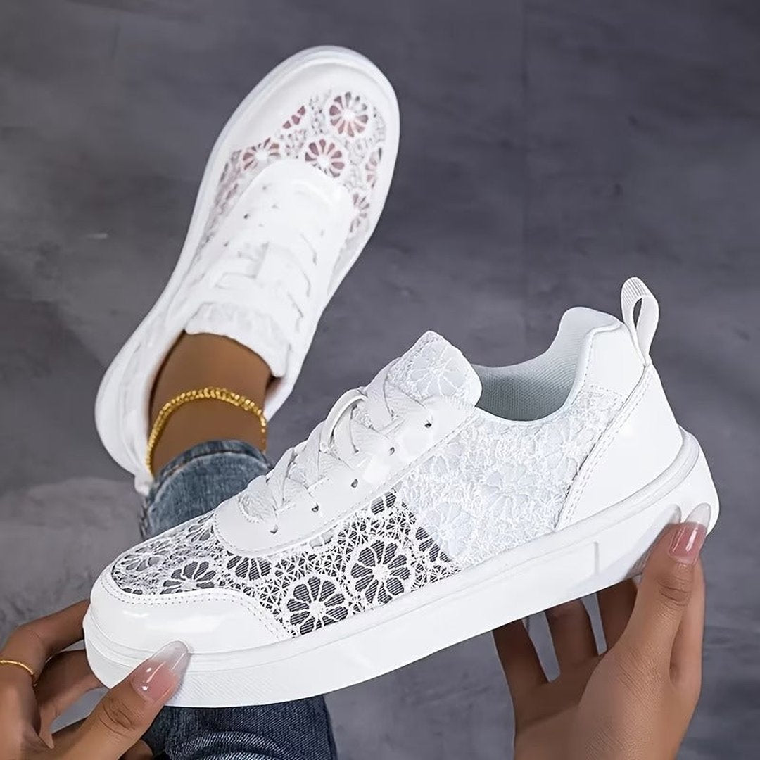 Hollis | Floral Lace Sneakers