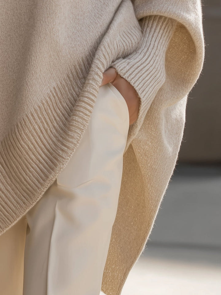 Rosalba | Oversized Draped Wide-Neck Sweater