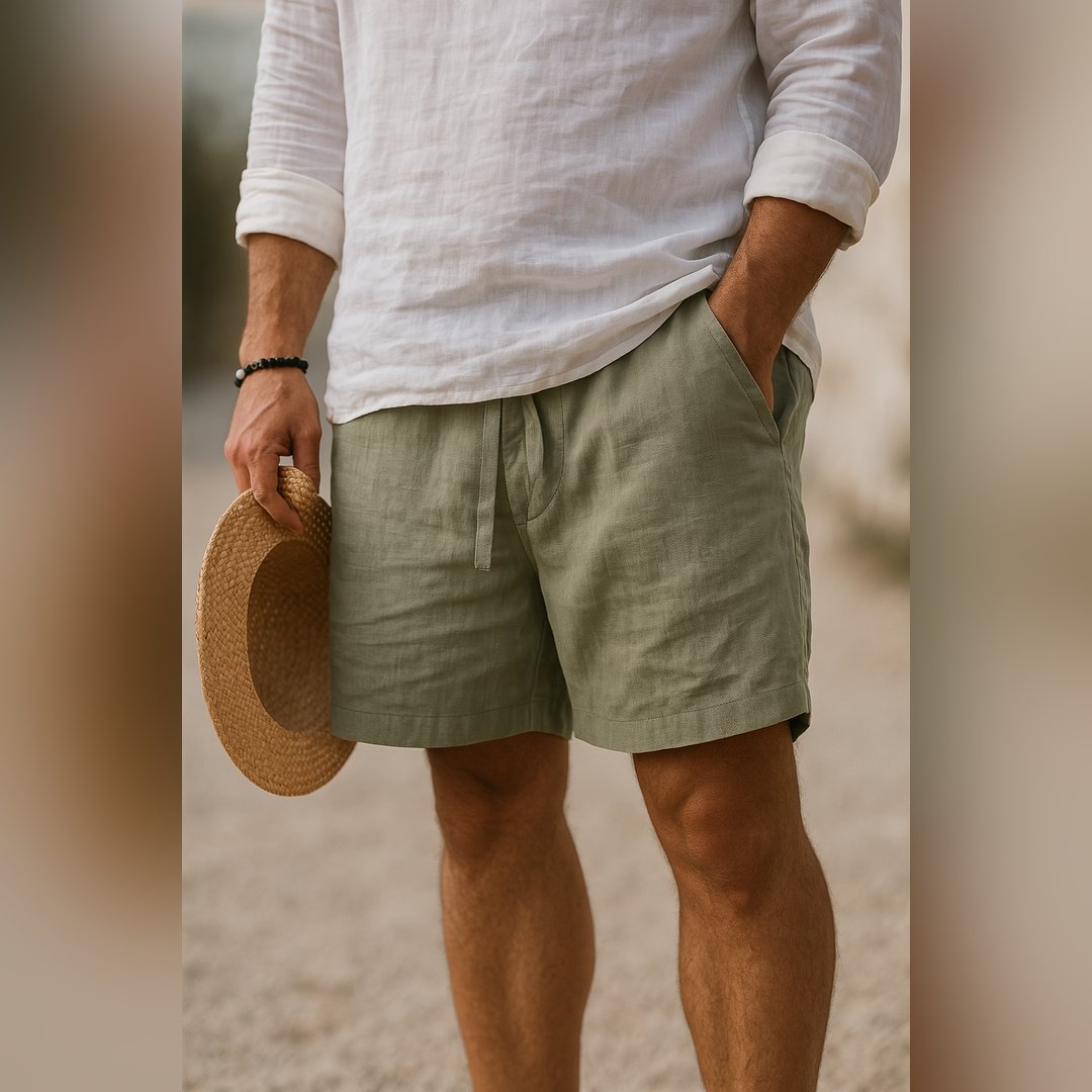 Henri | Comfortable Linen Shorts