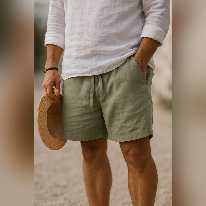 Henri | Comfortable Linen Shorts