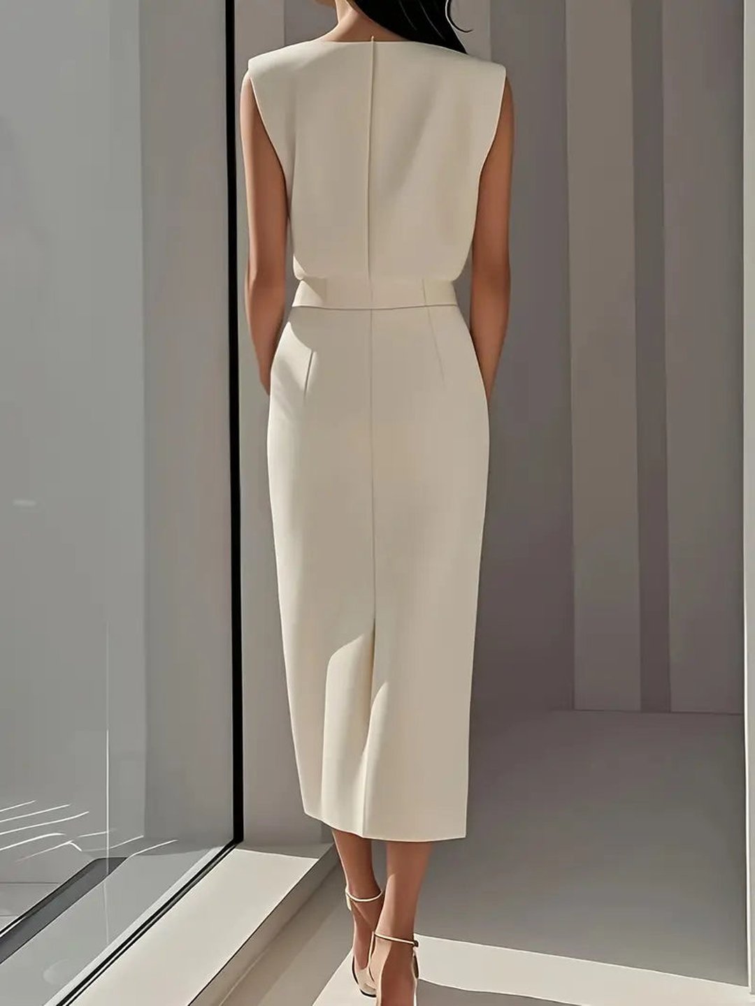 Petronella | Midi Dress with Side Slit