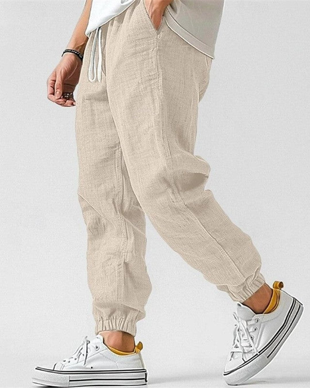 Pete | Linen Joggers for Men
