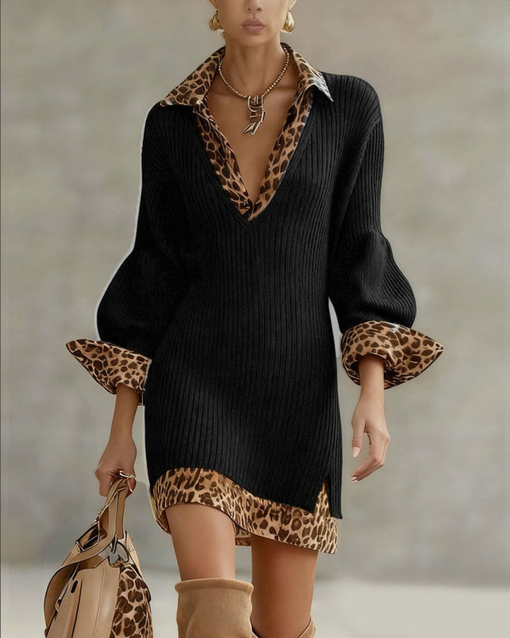 Jaynise | Elegant Leopard Dress