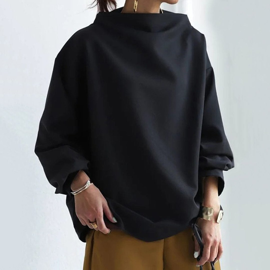 Hortense | High-Neck Soft Knit Top